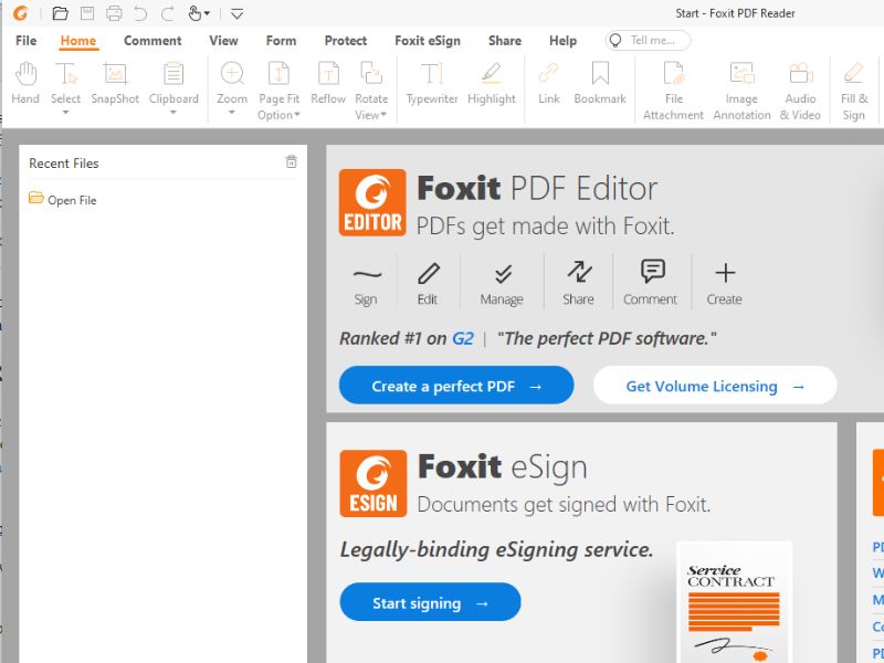 Lector de PDF Foxit Reader